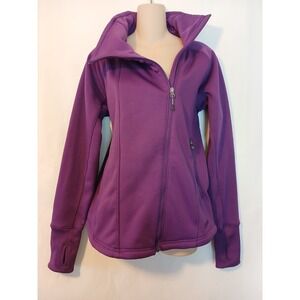 Cabela's Womens Purple Athletic Outdoor Walking Jacket Zip Pockets Large  D132
